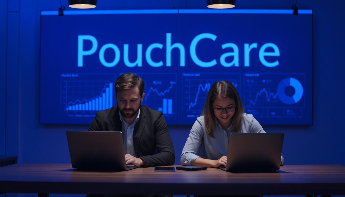 Digital Marketing Team Collaboration PouchCare digital marketing team collaborating on SEO strategies and analytics